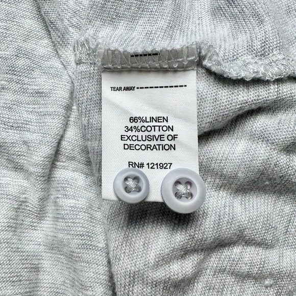 Johnnie-O | Men | Hangin' Out Castaway Gray Cotton Linen Blend Polo Shirt | XL - Picture 9 of 12